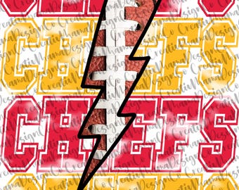 Chiefs Red & Yellow - Digital Design