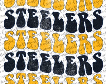 Steelers Retro Design (PNG Digital File)