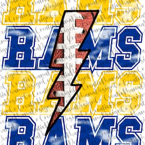 Rams PNG Design - DIGITAL DOWNLOAD