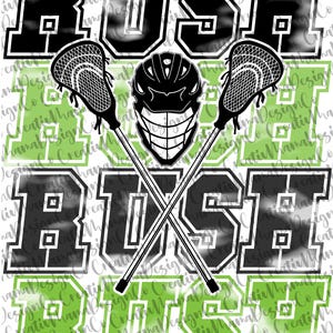 Rush Lacrosse PNG Design