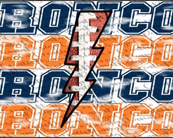 Broncos License Plate Design