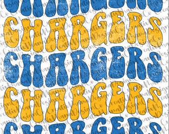 Retro Chargers PNG File (Digital Download)