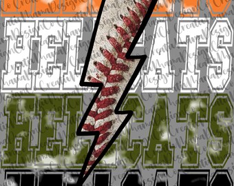 Hellcats Baseball PNG Design