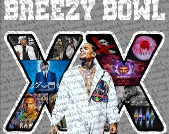 Chris Brown T-Shirt Design: Breezy Bowl PNG (Digital Download)