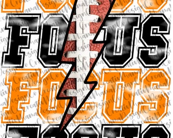 Focus Football PNG: Sports Team Design (Digital Download)