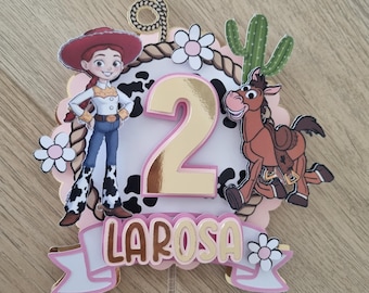 Adorno para pastel de Jessie Bullseye de Toy Story