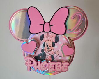 Girls Mouse Cake Topper Minnie