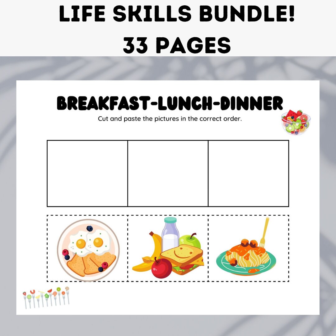 Preschool Sequence Cards Printable Montessori Cards Digital Download Home School, Kindergarten ...