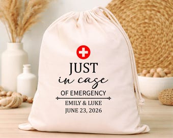 Nur für den Fall Junggesellinnenabschied Favor Bags: Hangover Kit, Geburtstag Survival Kits, Kordelzugbeutel