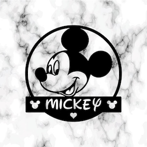 Custom Mickey Metal Sign, Disney Sign, Mickey Wall Art, Mickey Lover&#39;s Gifts, Disney Wall Décor - Class Room Décor - Winter Gifts, Christmas