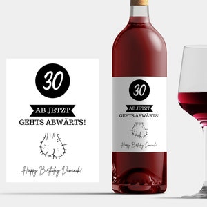 Birthday wine label funny for 30th birthday man wine label, birthday gift husband 30 wine label, wine label birthday 30 friend