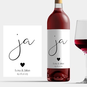 Wine Label Wedding Decor Personalized Wine Bottle Decal Wine Label Wedding Anniversary Wine Gift Wedding Wine Label Bottle