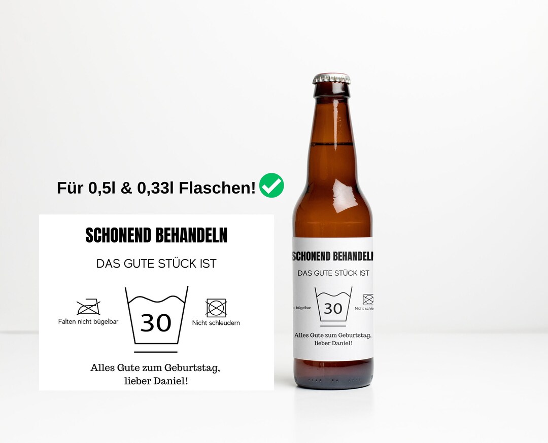 Funny Beer Label 30th Birthday, Label Beer Bottle Personalized, Beer ...
