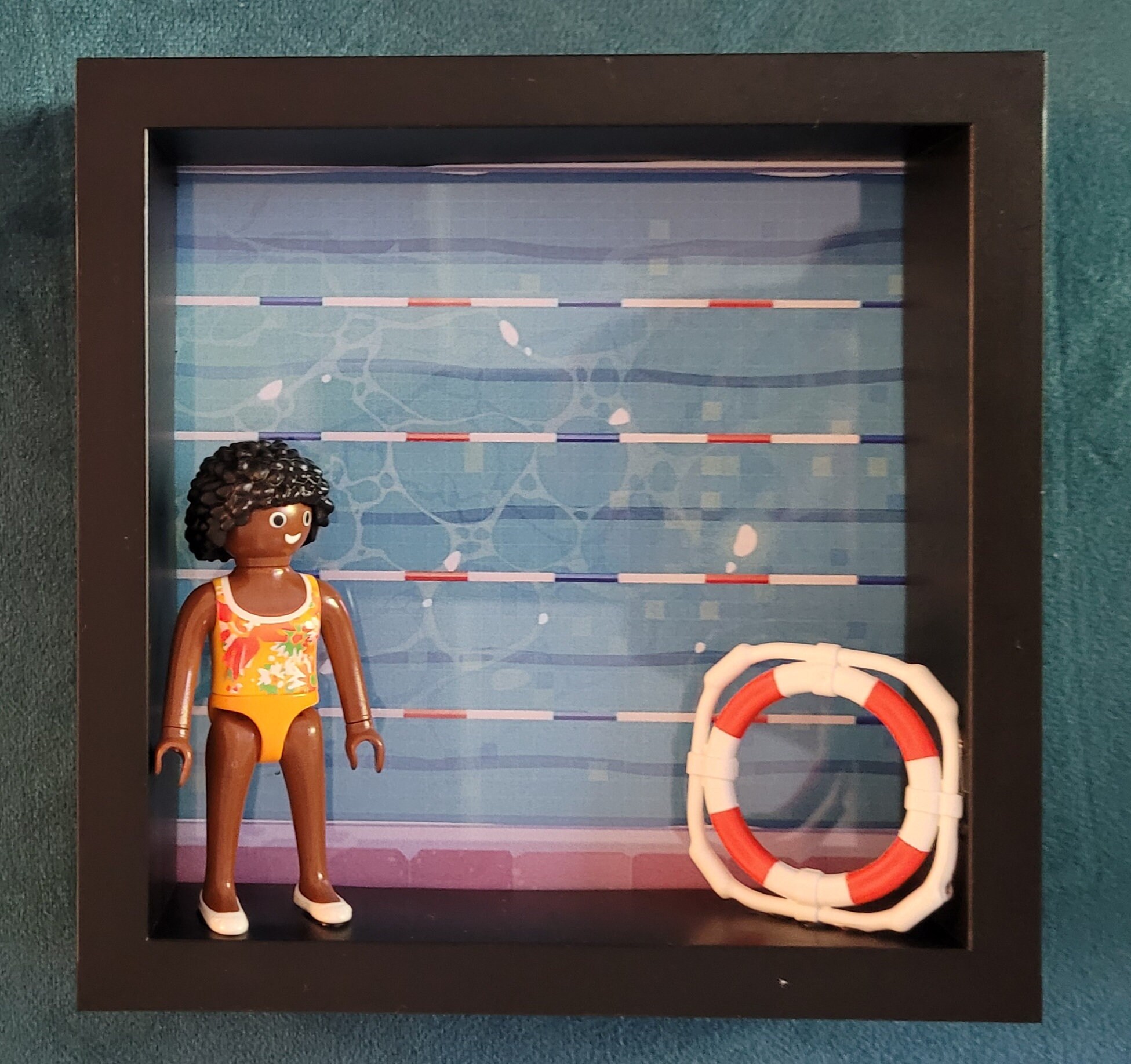 Frame Art Playmobil Swimming