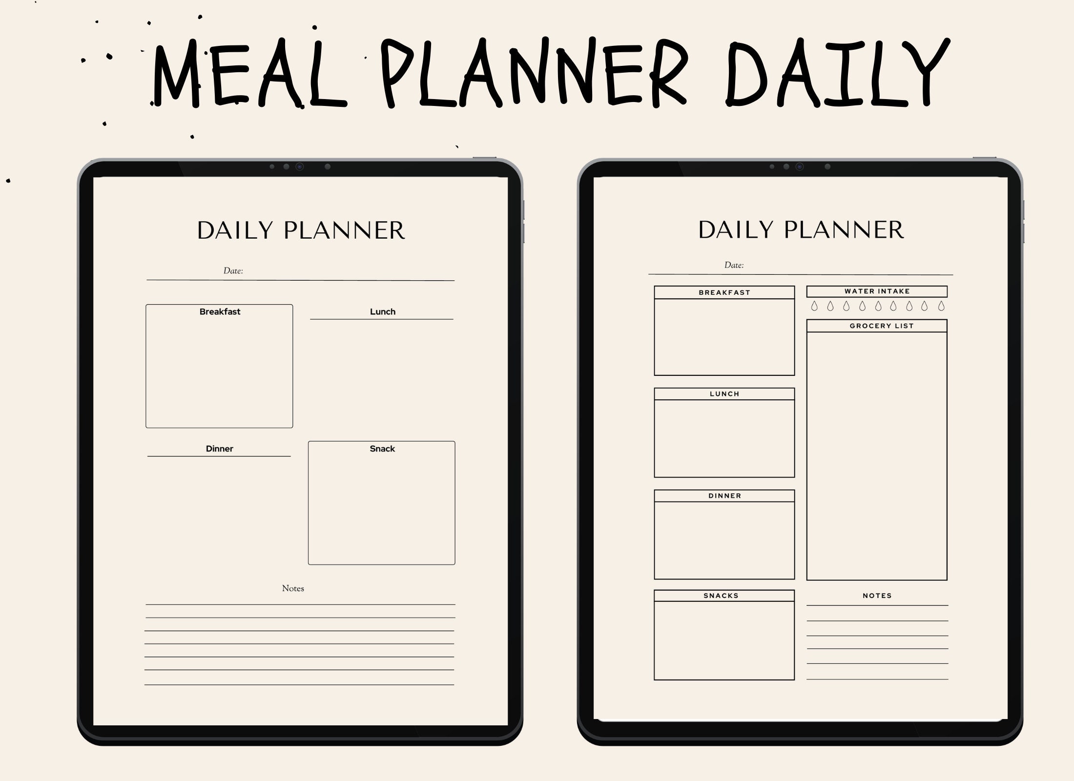 Meal Planner | Grocery List | Digital Planner for Goodnotes ...