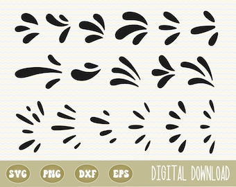 SVG PNG Design elements bundle, Accents svg, Decorative handdrawn doodle elements, sublimation, cricut cut file, silhouette, commercial