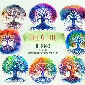 Celtic tree of life PNG clipart, watercolor printable art, giant tree png, forest clipart, sublimation design, digital art print, commercial