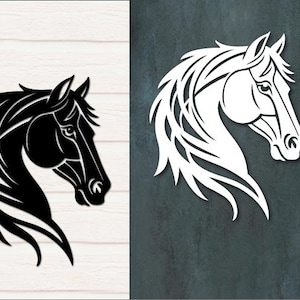 Horse Head SVG PNG, Horse silhouette, Laser cut file, layered cut files , sublimation, cricut, silhouette, digital download, commercial use