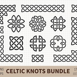 SVG PNG Celtic knots bundle, celtic borders, celtic corners, celtic signs, ornament, sublimation, cricut cut file, silhouette,commercial use