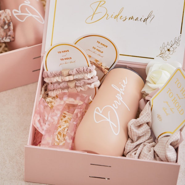 Gepersonaliseerde bruidsmeisje voorstel box, Will You Be My Maid of Honor box set, huwelijkscadeau voor voorstellen bruidsmeisjes