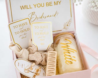 Personalized Bridesmaid Proposal Gift Set, Bridesmaid Gift Set, Will You Be My Bridesmaid, Maid of Honor, Matron of Honor, Bridal Shower