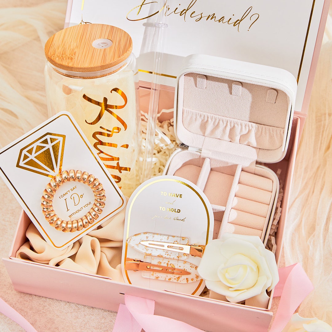 Be My Maid of Honor Proposal Box Set, Personalized Bridesmaid Gift Box — free download