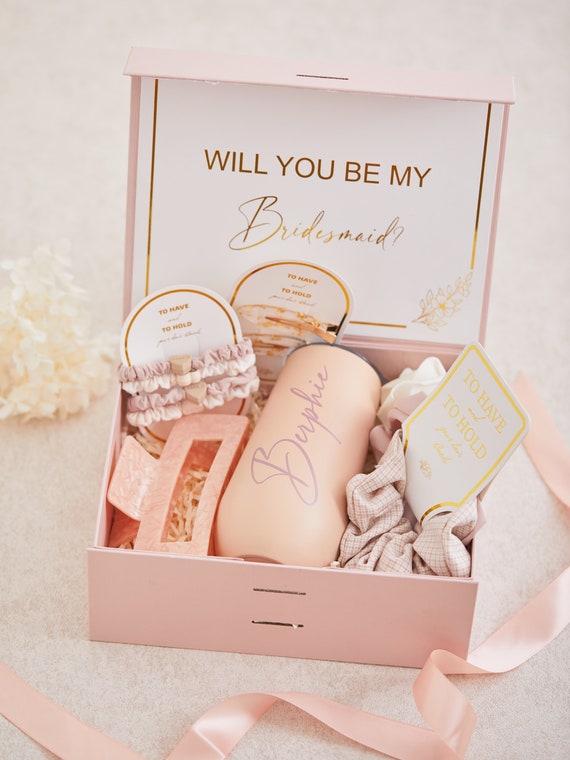 Set Di Scatole Regalo Personalizzate Per Proposte Di Damigella - Foto 2