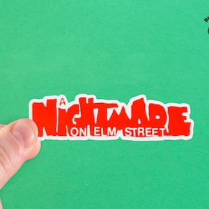 Nightmare on Elm St Sticker | Freddy Krueger | Gifts for Horror Movie Fans