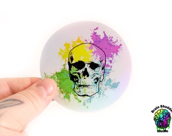Skull Sticker | Holographic