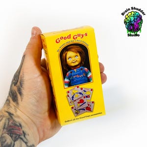 Child&#39;s Play Chucky Doll Box | Ships to you Cut, with fold lines Scored, and Ready for easy Assembly