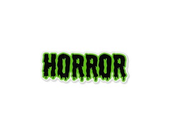 Black and Green Horror Sticker
