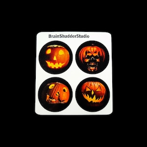 Halloween Pumpkins Mini Sticker Sheet | Gifts for Horror Movie Fans