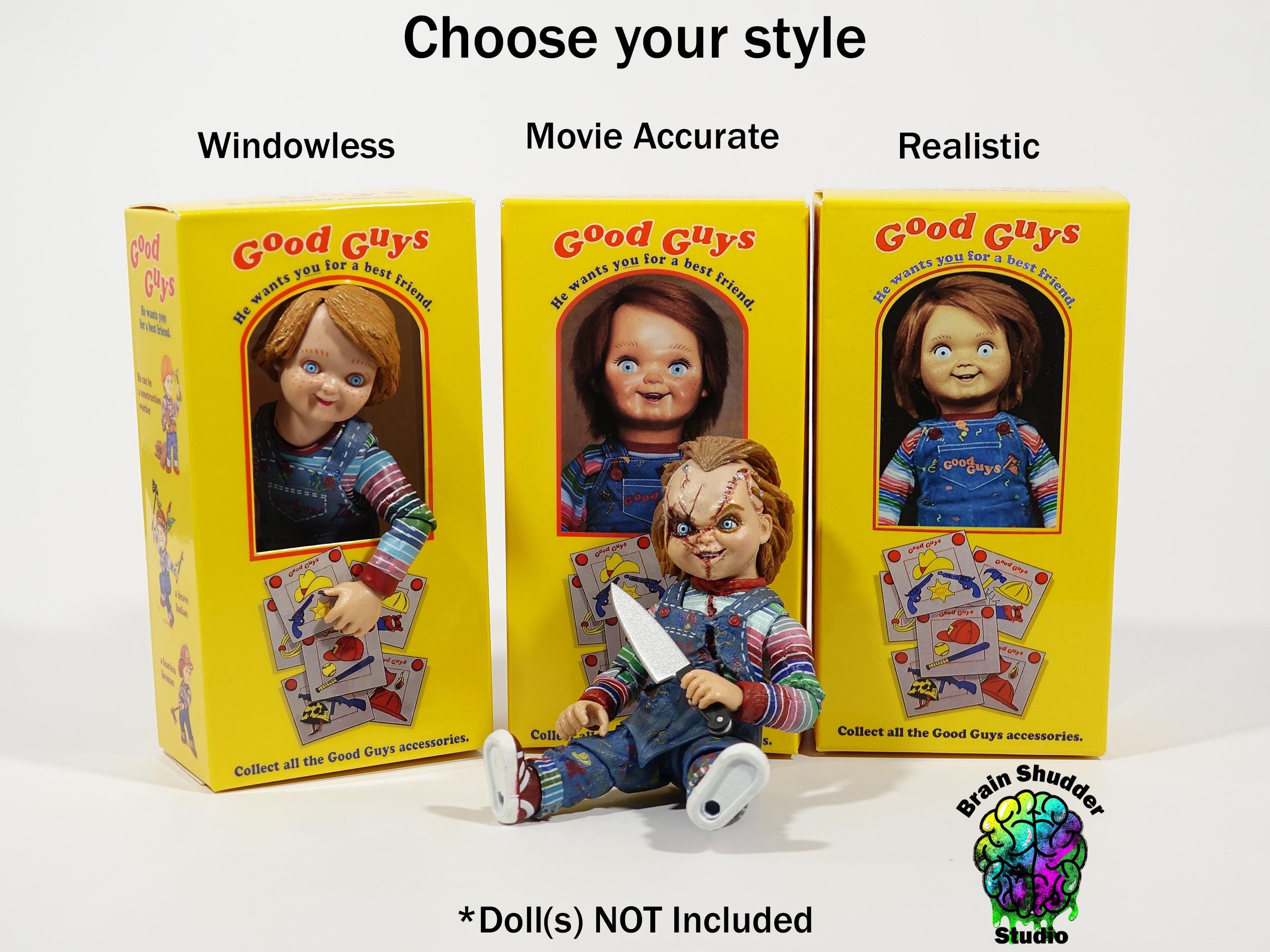 Child's Play Chucky Doll Box | Ships to You Cut, With Fold Lines