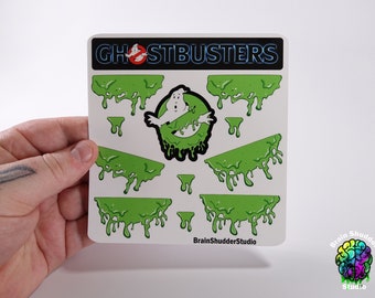 Ghostbusters Green Slime Sticker Sheet | Gifts for Movie Fans