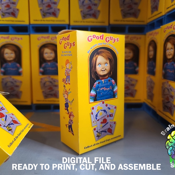 Child's Play Chucky Doll Box | Digital Files for Print & Cut at Home