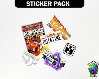 Back to the Future Sticker Pack | Sports Almanac Variant | Gifts for Movie Fans