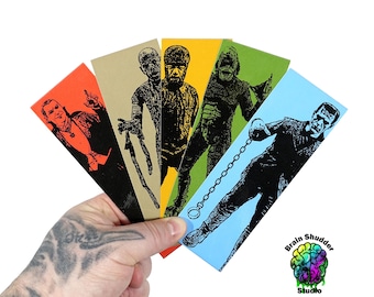 Classic Horror Monster Bookmarks