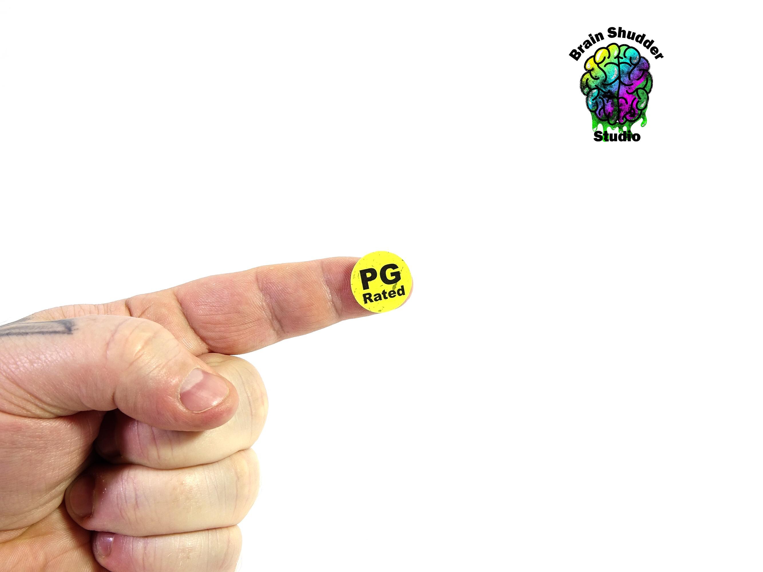 Pg-rated VHS Movie Labels | Round VHS Movie Label Stickers | Retro ...