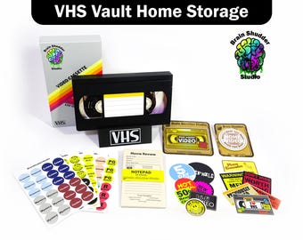 VHS Vault Home Storage | Trinket Storage Box | Gifts for Movie Fans