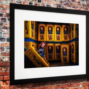Child&#39;s Play Chucky Warehouse Photo Print | Original Horror Photography | Gifts for Horror Movie Fans