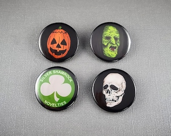 Halloween 3 Season of the Witch Button Pin Collection | Gifts for Horror Movie Fans