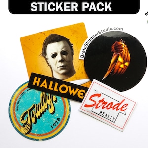 Halloween Movie Sticker Pack | Gifts for Horror Movie Fans