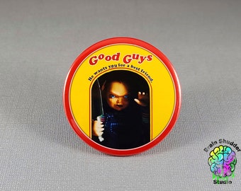 Chucky Button Pin | Gift for Horror Movie Fans
