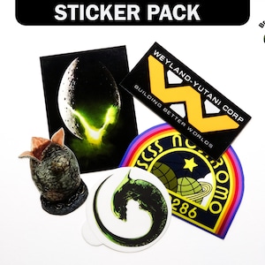 Alien Xenomorph Sticker Pack | Alien Movie | Gifts for Sci-Fi Fans