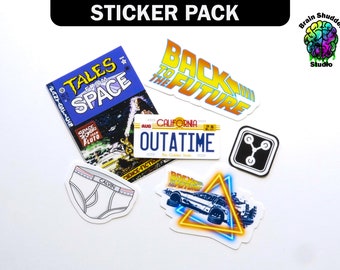 Back to the Future Sticker Pack | Tales From Space Variant | Gifts for Movie Fans