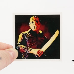 Jason Voorhees Sticker | Friday the 13th | Gifts for Horror Movie Fans