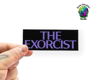 The Exorcist Title Sticker | Gifts for Horror Movie Fans!