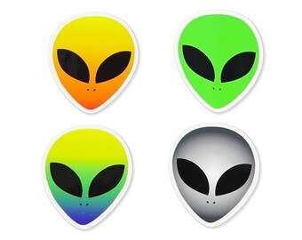 Alien Head Sticker Pack