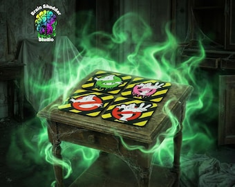 Ghostbusters Drink Coasters | Set of 4 | Gifts for Movie Fans