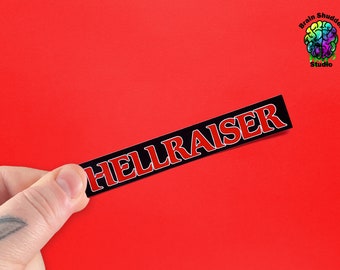Hellraiser Title Sticker | Gifts for Horror Movie Fans